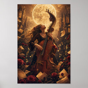 Affiche de Rêverie au Violoncelle au Clair de Lune