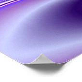 Affiche de rêves d'arc-en-ciel de fleurs violettes (Coin)