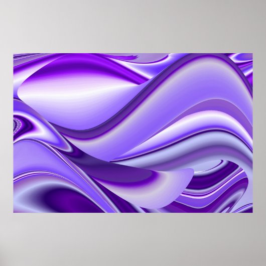 Affiche de rêves d'arc-en-ciel de fleurs violettes (Devant)
