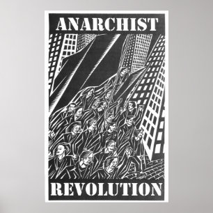 Affiche de révolution d'anarchiste