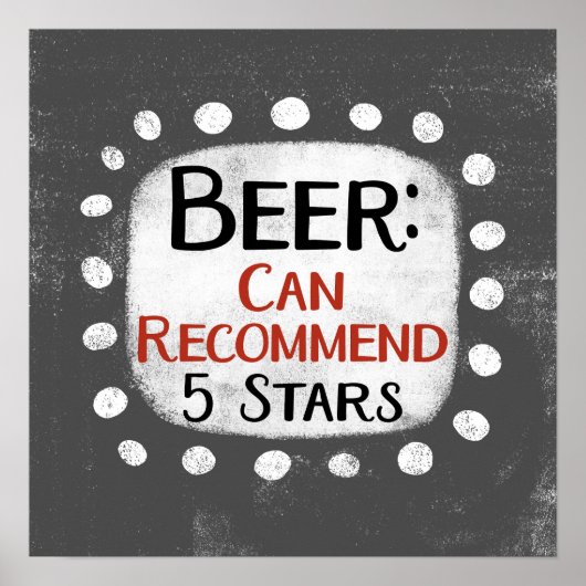 Affiche de revue de bière 5 étoiles (Devant)