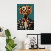 Affiche de Rhodesian Ridgeback en costume, Rhodesi (Bureau à domicile)