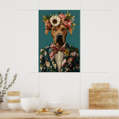 Affiche de Rhodesian Ridgeback en costume, Rhodesi (Cuisine)