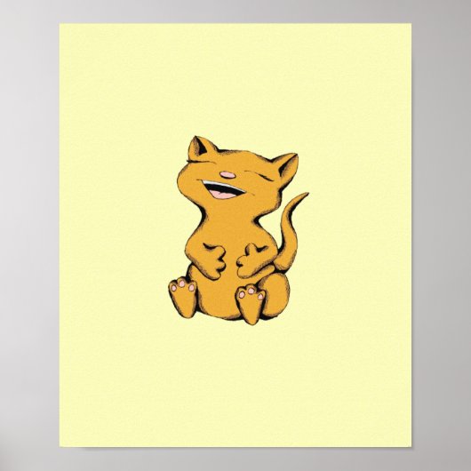 Affiche de rire Wally Cat (Devant)