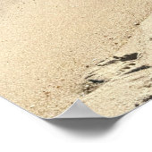 Affiche de rivage avec des rochers et des vagues (Coin)