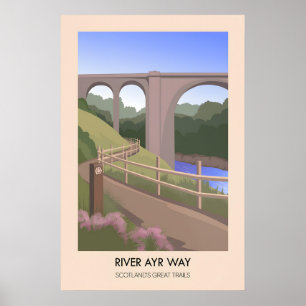 Affiche de River Ayr Way des Grandes Randonnées d'