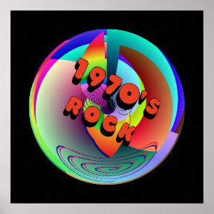 affiche de roche des années 1970