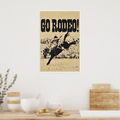 Affiche de rodéo Art Impression Western Cowboy (H9 (Cuisine)
