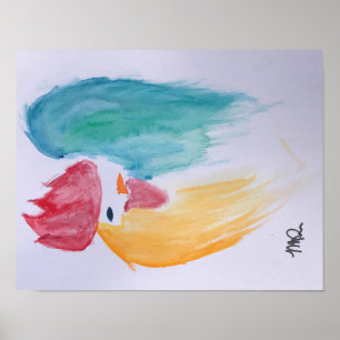 Affiche de Roo d'aquarelle