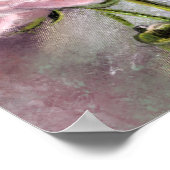 Affiche de roses roses (Coin)