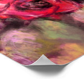 Affiche de roses rouges (Coin)