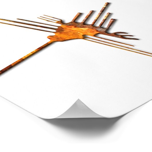 Affiche de rouille de Nazca Hummingbird (Coin)