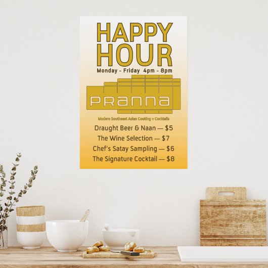 affiche de rue pranna (Cuisine)