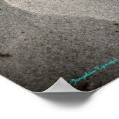 Affiche de Sable de Quartz Abstrait de Siesta Keys (Coin)