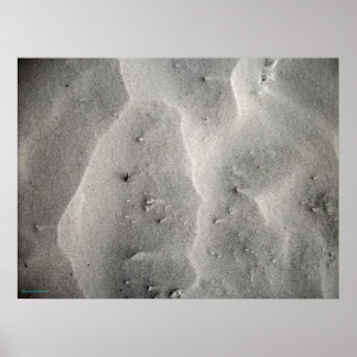 Affiche de Sable de Quartz Abstrait de Siesta Keys