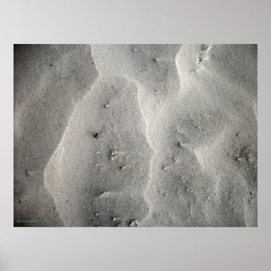 Affiche de Sable de Quartz Abstrait de Siesta Keys (Devant)