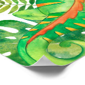 Affiche de Safari Dans La Jungle Bébé Iguane (Coin)