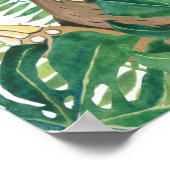 Affiche de Safari dans la jungle bébé paresseux (Coin)