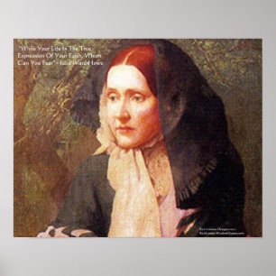 Affiche de sagesse avec citation de Julia Ward How