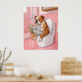 Affiche de salle de bain Bouledogue Anglais Impres (Cuisine)
