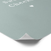 Affiche de salle de bain drôle Hello Sweet Cheeks (Coin)