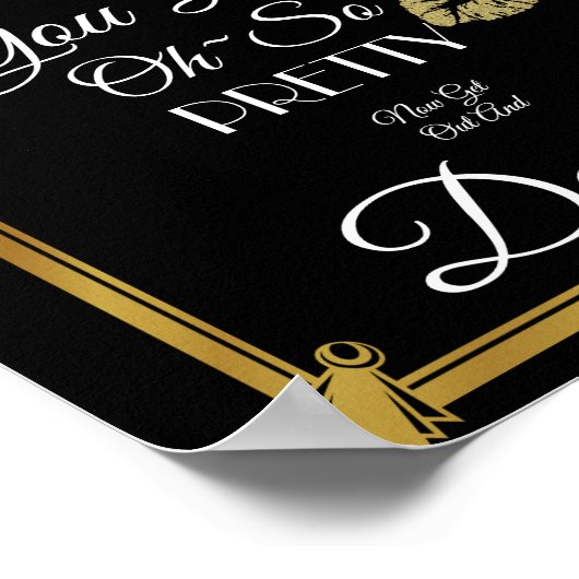 Affiche de salle de bain pour dames Art Déco (Coin)