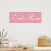 Affiche de salle de bain rose impression d'art sur (Cuisine)