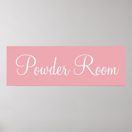 Affiche de salle de bain rose impression d'art sur (Devant)