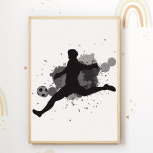 Affiche de salle de football pour enfants Sports N