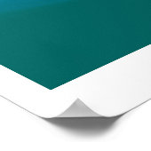 Affiche de salle de spa Calme Teal (Coin)