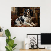 Affiche de salon Cavalier King Charles Spaniel (Bureau à domicile)