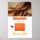 Affiche de salon de beauté Plus d'extrémités fourc (Devant)