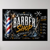 Affiche de Salon de Coiffure | Conception de Publi (Devant)