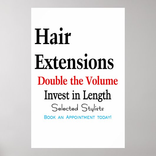 Affiche de salon de coiffure pour hommes Extension (Devant)