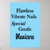 Affiche de salon de coiffure pour hommes Flawless  (Devant)