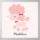 Affiche de salon pour enfants Caniche français de  (Devant)