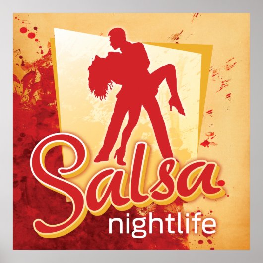 Affiche de salsa (Devant)
