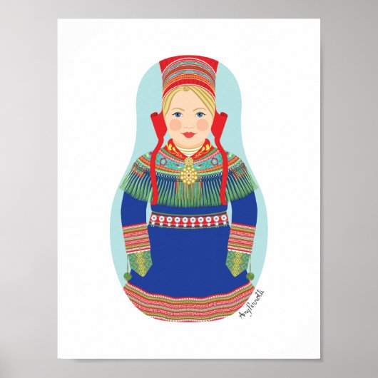 Affiche de Sami (cheveux blonds) Matryoshka (Devant)