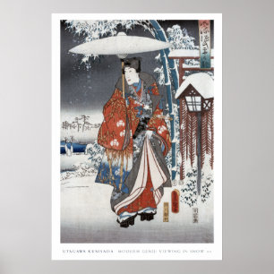 Affiche de samouraïs de neige