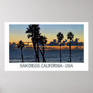 Affiche de San Diego, la Californie (Etats-Unis)
