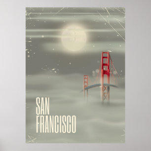 Affiche de San Francisco Retro Travel