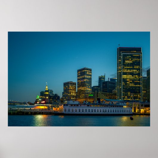 Affiche de San Francisco Waterfront | City Lights (Devant)