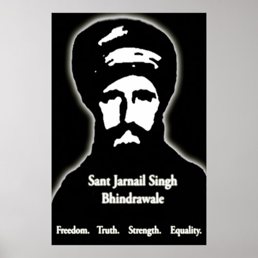 Affiche de Sant Jarnail Singh Bhindrawale (Devant)