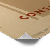 Affiche de santé publique Vintage des 2 premières  (Coin)