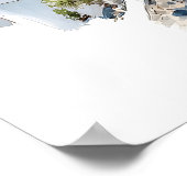 Affiche de Santorin Grèce  Églises à dôme bleu (Coin)