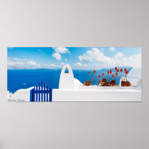 Affiche de Santorini Grèce