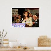 Affiche de Sarah Palin au rassemblement de Chambli (Cuisine)