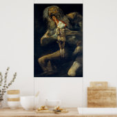 Affiche de Saturne dévorant son fils de Goya (Cuisine)