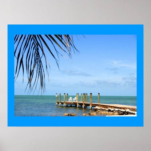 Affiche de scène tropicale (Devant)