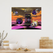 affiche de science-fiction artistique (Cuisine)